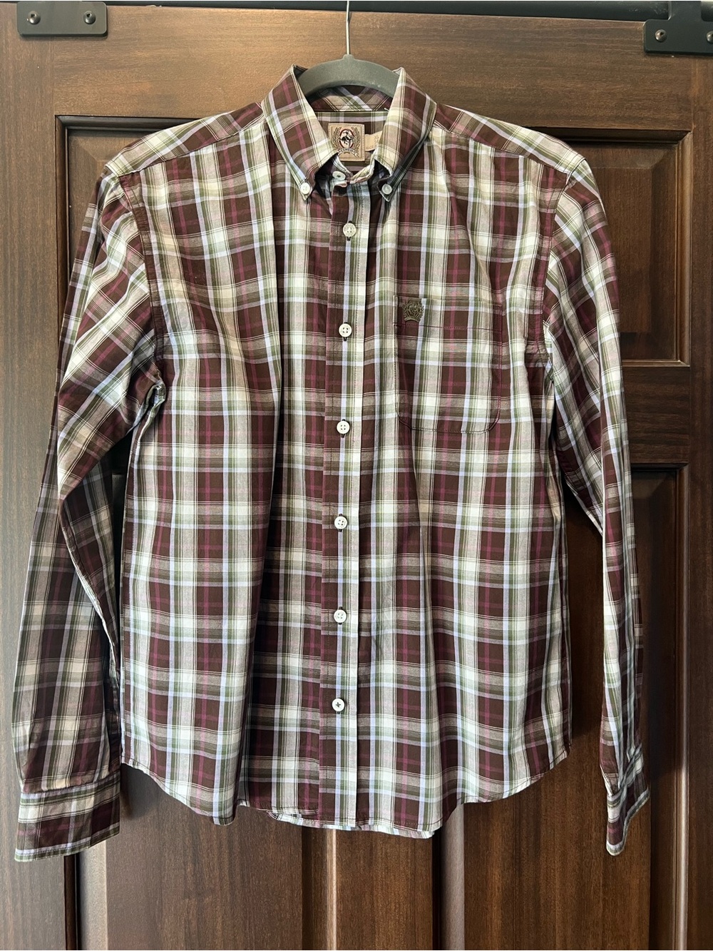 Cinch western button up- boys XL
